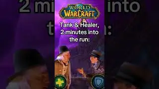 Tank & Healer, 2 minutes into the run #worldofwarcraft #warcraft #mmo #mmorpg #gaming #shorts