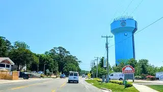 Driving from Corolla to Nags Head along Highway 12 - Outer Banks, North Carolina