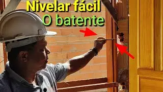 Técnica simples nivelar batente prático e rápido!