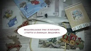 ВЫШИВАЛЬНЫЕ ДНИ В ДЕКАБРЕ. ИЗМЕНЕНИЯ. НОВИНКИ. СТАРТЫ И ФИНИШИ. ВЫШИВКА.