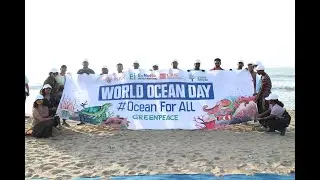 🌊 Ocean For All | World Ocean Day 2025 Chennai | Besant Nagar Beach Cleanup | Greenpeace India