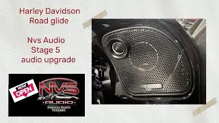 Мотоцикл Harley Davidson Road Glide на модернизацию аудиосистемы NVS Audio Stage 5: установлены 1...