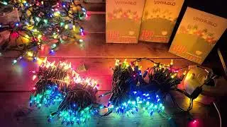 SEASONS REFLECTION CO has VINTAGLO Vintage Mini LED Christmas Lights that look incandescent! UPDATE