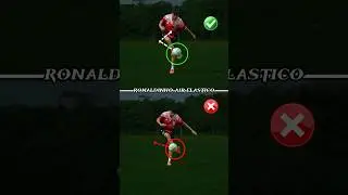 Learn How to do RONALDINHO AIR ELASTICO ⚽️.#football #footballskills #soccer #ronaldinho #shorts