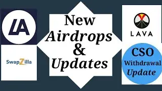 🤑CSO TOKEN WITHDRAWAL🔥 NEW AIRDROPS 💥SWAPZILLA || LAVA ALD UPDATES💥