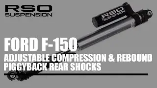 Ford F-150 - Adjustable Compression & Rebound PiggyBack Rear Shocks