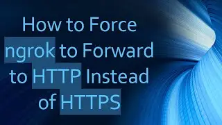 How to Force ngrok to Forward to HTTP Instead of HTTPS