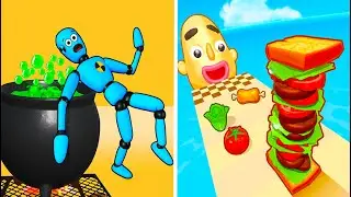 Puppet Bones Smashing Vs Sandwich Runner 💖💓💘💝Walkthrough All New Max Update Mobile Gameplay WE2142