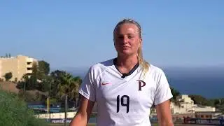 Women's Soccer | Coach Ward and Carlee Giammona after win over CSUN