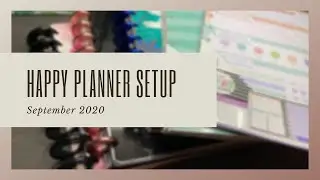 PLANNER SET UP | CLASSIC HAPPY PLANNER | FRANKENPLANNER | SEPTEMBER 2020