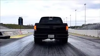 800HP twin turbo Dakota R/T at the track