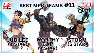Best Marvel Puzzle Quest Teams #11: Worthy Captain America, Jubilee, Storm