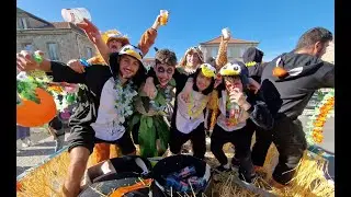 Défilé des classes en 5 à Saint-Just-Malmont