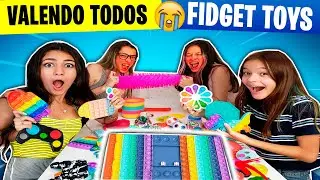 POP IT CHALLENGE! 😱🤑 Valendo TODOS MEUS FIDGET Toys Houl! ft. Mundo da Vivi e FamilyFun5