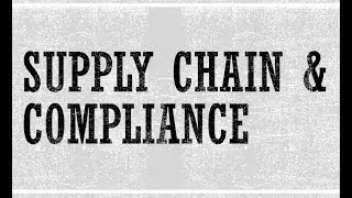 Entrepreneurship Training 3.Supply Chain & Compliance (Ying Lin)