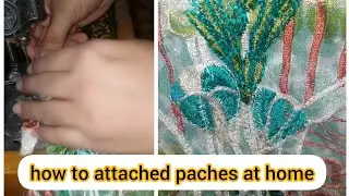 how to attach embriodred patches on clothes at home