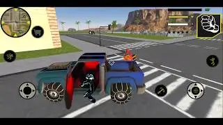 Black Stickman Rope Hero Gangstar Crime Simulator | Android/iOS | Gameplay | HD