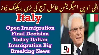 Italy Open Immigration 19-05-2020 Big Breaking News Once Again 2020