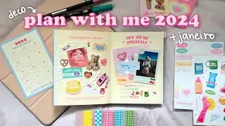 planeje 2024 comigo: decoração do planner e mês de janeiro com muitos adesivos | daniela kang
