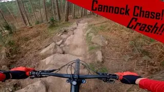 Riding Steep Off Piste at Cannock Chase and CRASH!! // Follow the Dog & Monkey Trail!!