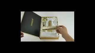 customized magnetic solid cardboard paper box with satin silk Sponge cutting insert