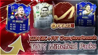 ICON SBC🔥TOTY MITTELFELD PACKS 😱 FUT CHAMPIONS REWARDS + PREMIUM UPGRADE 😲 I FIFA 23 Ultimate Team