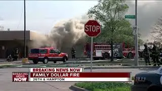 BREAKING: Milwaukee Fire Department battles 2-alarm fire at Family Dollar Store