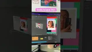 Creating an Instagram filter with Meta Spark Studio #graphicdesign #filter #instagramfilter