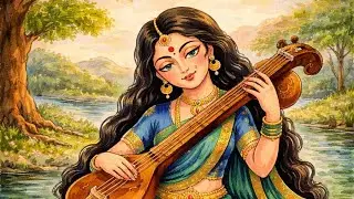 😍Maa Saraswati drawing ✨