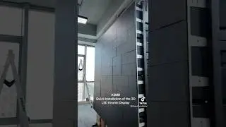 Check how quick to install - a 3D LED Kinetic Screen 📺! #kineticscreen #spectrumdisplay #ledwall
