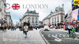 London Walking Tour 🇬🇧 St James&rsquo;s Park ➜ Piccadilly Circus ➜ Chinatown ➜ West End ➜ Charing Cross 4K