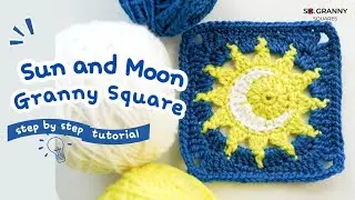 Sun and Moon Granny Square☀️🌙