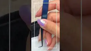 No more wrist strain. Here's how to hold your lash volume tweezer #shorts