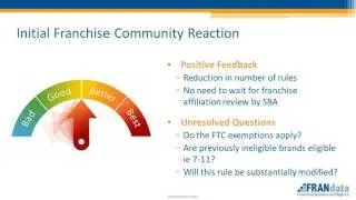 Franchisor: The Franchise Registry and the New SBA SOP