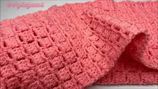 Very Easy Crochet Scarf for BEGINNERS - Great pattern for your first crochet project