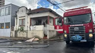 Incêndio atinge casa abandonada no Centro de Limeira