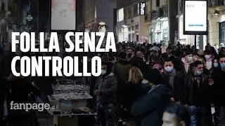 Ultime spese di Natale: Napoli stracolma di persone e assembramenti ovunque