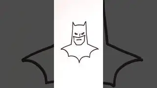 How to draw Batman 🦇 #howtodraw #drawing #comodesenhar #batman #draw #sketch #dc #desenhofacil
