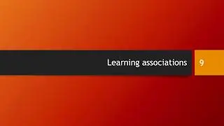Learning associations