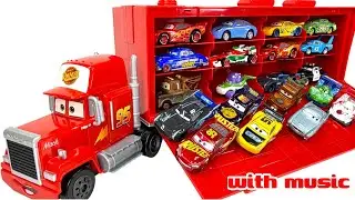 24 Types Disney Pixar Cars Tomica｜Organizing Lightning McQueen into Mack Trailer