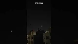 Iranian air defence in action as Israel strikes