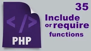 Php Tutorials in Urdu - 35 - Include or Require Functions