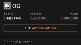 OG Link withdraw address / video tutorial