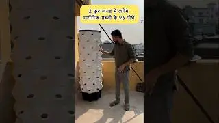 बिना छत बालकनी में मिट्टी भरे 2 फ़ीट जगह में 96 फूल /सब्जी के पौधे लगाओ #aeroponics #organicgardening