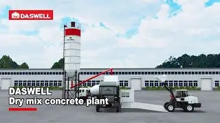 Dry Mix Concrete Plant 3D Working Animation | Dry Mix Batching Plant by Daswell