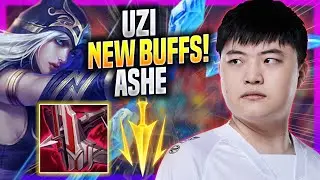 UZI TRIES ASHE WITH NEW BUFFS! - Uzi Plays Ashe ADC vs Samira! | Season 2023