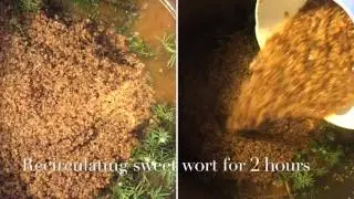 Sahti beer brewing day