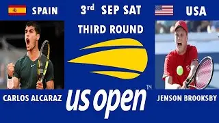 STATISTICS OF CARLOS ALCARAZ VS JENSON BROOKSBY.US OPEN MATCH ON 3 SEP SAT.
