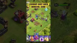 Legendary Ghost Queen Animation, Sound Clash of Clans Coc #ghostqueen #clashofclans #coc #gaming