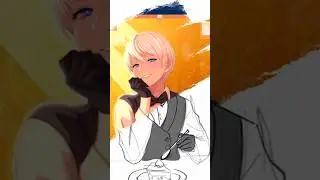 9S Butler Nier Automata speedpaint #anime #nier #art #artist #drawing #drawing #shorts #nierautomata